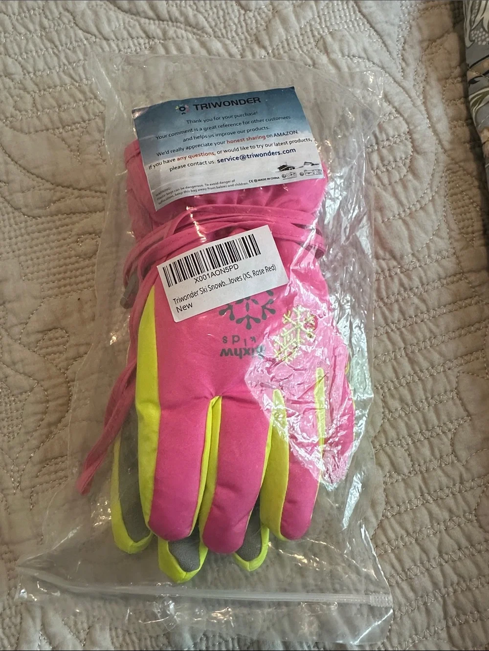 Kids Ski Mittens - Pink